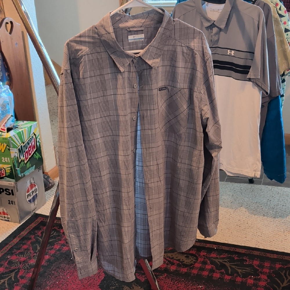 Columbia gray Plaid Button Down